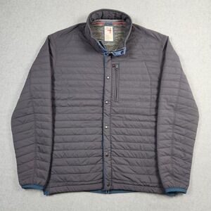 Relwen Windzip Jacket Men's XL Gray Insulated Water Resistant Charcoal